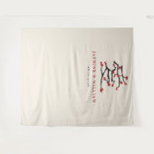 Liebe Red Cheroms Engagement Party Wandteppich (Vorderseite (Horizontal))