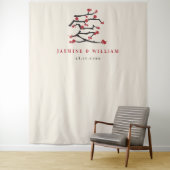 Liebe Red Cheroms Engagement Party Wandteppich (Beispiel)