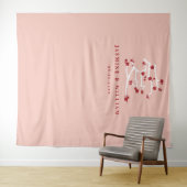 Liebe Red Cheroms Engagement Party Wandteppich (Beispiel (Horizontal))