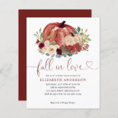 Liebe Red Floral Pumpkin Brautparty (Vorne/Hinten)