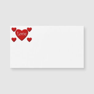 Liebe Red Heart Business Cards Magnetkarte