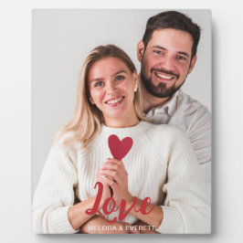 Liebe Red Heart Foto Couple Valentinstag Fotoplatte