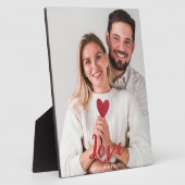 Liebe Red Heart Foto Couple Valentinstag Fotoplatte (Seite)