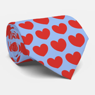 Liebe Red Heart Pattern Sweetheart Krawatte