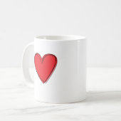 Liebe Red Heart Tasse (Vorderseite Links)