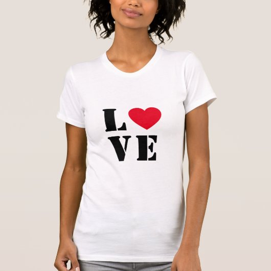 Liebe, Red Heart Women's Fine Jersey T - Shirt (Vorderseite)