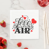 Liebe Red Hearts Hochzeit, Brautparty, Verlobung Serviette (Beispiel)