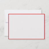 LIEBE Red Themed Same Wedding RSVP Card Karte (Rückseite)