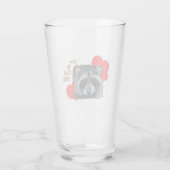 Liebe Red Trash Panda Racoon Niedlich Scavenger Di Glas (Rückseite)