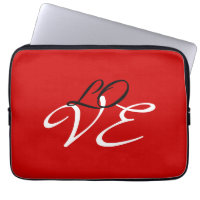 Liebe Red White Black Color Calligraphy