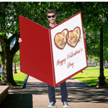 Liebe Red White Gold Double Heart Valentinstag