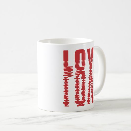 Liebe Reflektion Kaffeetasse (VorderseiteRechts)