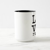 Liebe Regeln, Friedenszeichen, Kaffee-Tasse Tasse (Zentrum)