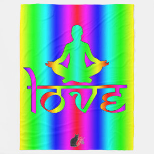 Liebe Regenbogen Absichten Fleece-Decke Fleecedecke