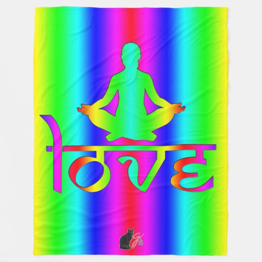 Liebe Regenbogen Absichten Fleece-Decke Fleecedecke (Vorderseite)