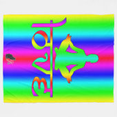 Liebe Regenbogen Absichten Fleece-Decke Fleecedecke (Vorderseite (Horizontal))