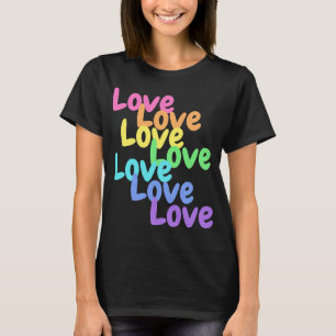 "Liebe" Regenbogen Frauen T - Shirt