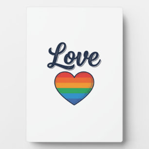 Liebe Regenbogen Herz Stolz Vektor-Shirt-Design_1 Fotoplatte