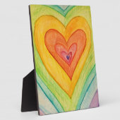 Liebe Regenbogen Kunst Kunst Kunstschätze Fotoplatte (Seite)