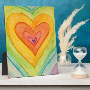 Liebe Regenbogen Kunst Kunst Kunstschätze Fotoplatte