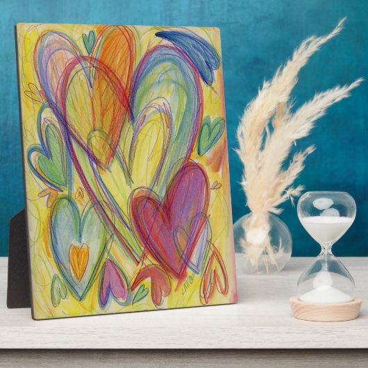 Liebe Regenbogen Kunst Kunst Kunstschätze Fotoplatte (Seite)