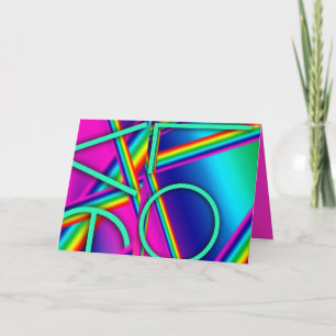 LIEBE Regenbogen Pop ART Grußkarte Feiertagskarte