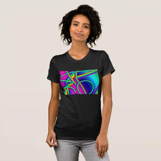 LIEBE Regenbogen-Pop färbt 2 T-Shirt (Vorne ganz)