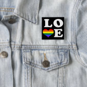 Liebe-Regenbogen-Pride Button (Beispiel)