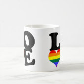 Liebe-Regenbogen-Pride Kaffeetasse (Mittel)
