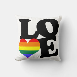 Liebe-Regenbogen-Pride Kissen