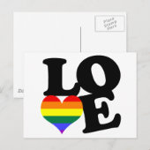 Liebe-Regenbogen-Pride Postkarte (Vorne/Hinten)