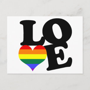 Liebe-Regenbogen-Pride Postkarte