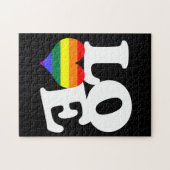 Liebe-Regenbogen-Pride Puzzle (Horizontal)