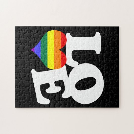 Liebe-Regenbogen-Pride Puzzle (Horizontal)