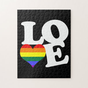 Liebe-Regenbogen-Pride Puzzle