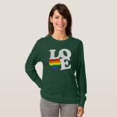 Liebe-Regenbogen-Pride T-Shirt (Vorne ganz)