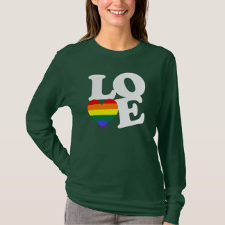 Liebe-Regenbogen-Pride T-Shirt