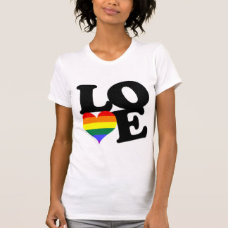 Liebe-Regenbogen-Pride T-Shirt