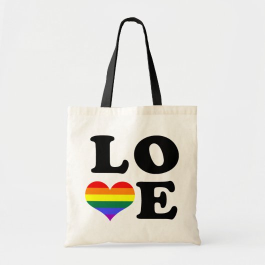 Liebe-Regenbogen-Pride Tragetasche (Vorne)