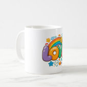 🌈💖 „LIEBE“ Regenbogen-Tasse ☕✨ Kaffeetasse (Vorderseite Links)