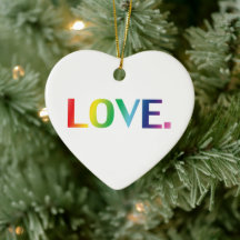 Liebe Regenbogenfarben Gay Pride Weihnachtsherz