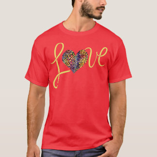 LIEBE Regenbogenherz T-Shirt