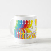 Liebe Regenbogenvorräte Kaffeezubereitung Tasse (Vorderseite Links)