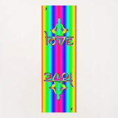 Liebe Regenbogenvorräte Yogamatte (Vorderseite)