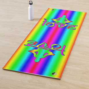 Liebe Regenbogenvorräte Yogamatte