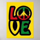 Liebe Reggae Musik Symbol Reggae Poster (Vorne)