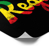 Liebe Reggae Musik Symbol Reggae Poster (Ecke)