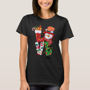 Liebe Registered Nurse Weihnachten Schneemann Xmas T-Shirt