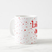Liebe regnete auf mich kaffeetasse (Vorderseite Links)
