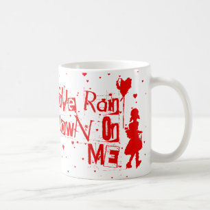 Liebe regnete auf mich kaffeetasse